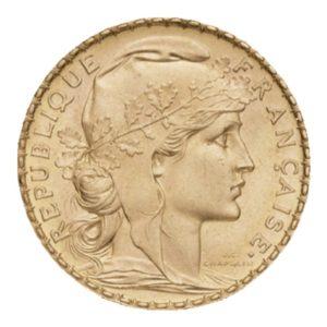 Napoléon 20 francs Or Coq Marianne